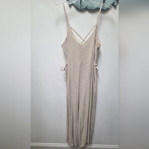 HYFVE Cream Linen Sleeveless Jumper